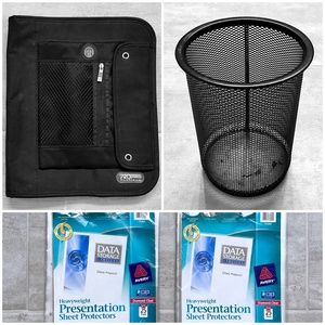 NEW PRO PLATINUM Black Organizer /Office Bundle